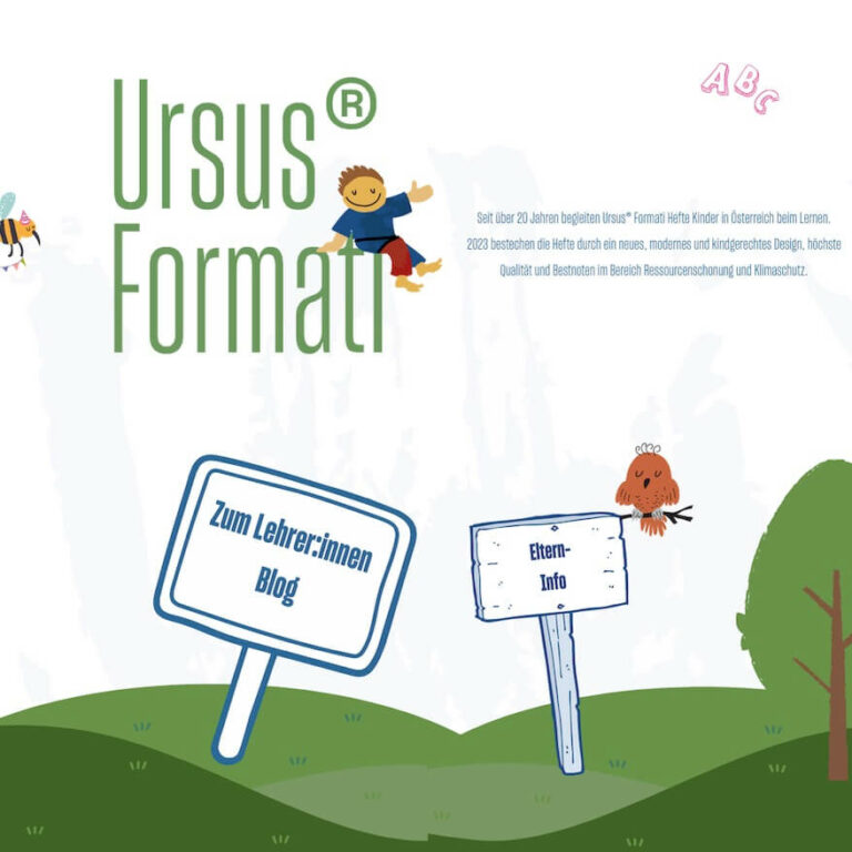 Screenshot Webseite Ursus Formati
